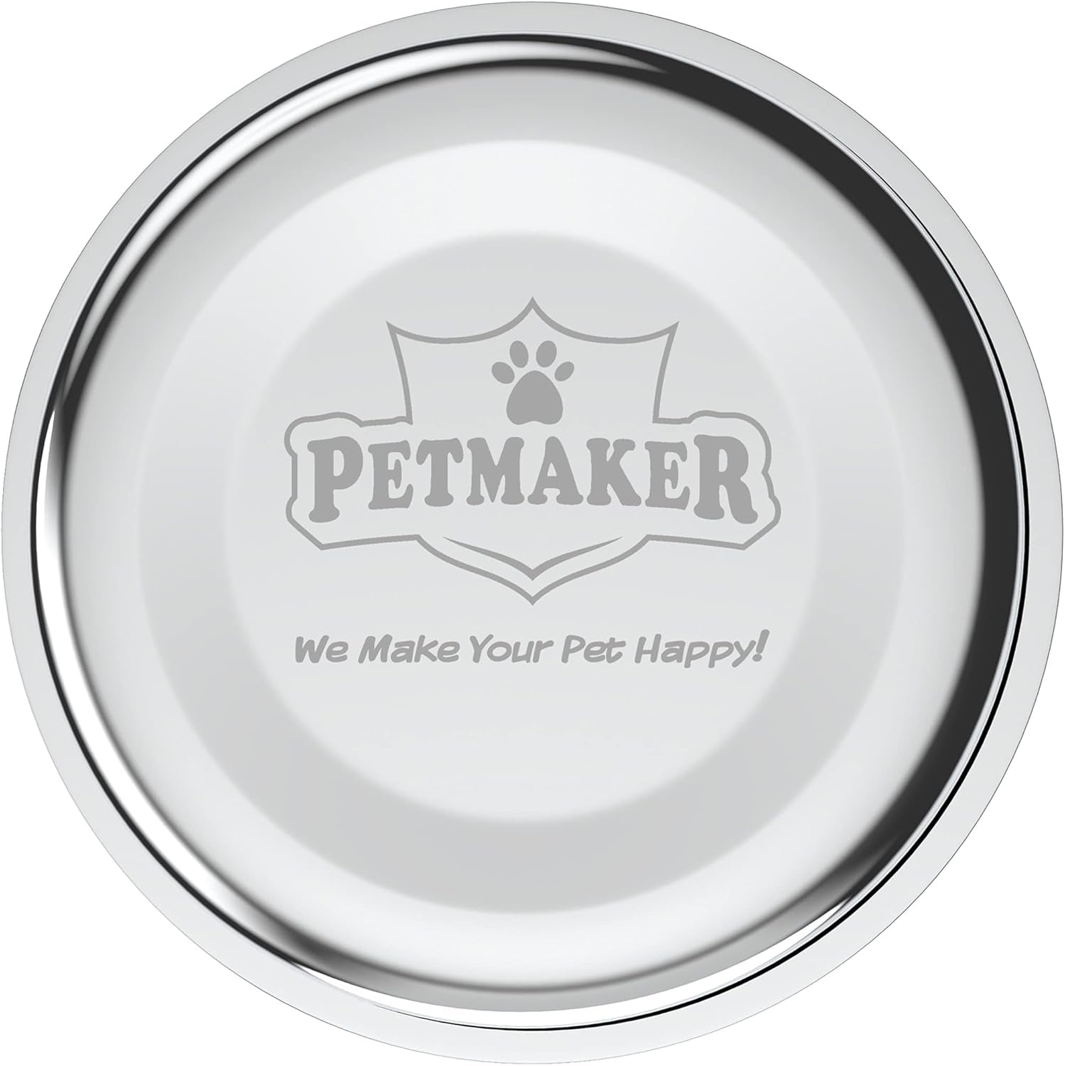 Set of 2 Stainless Steel Dog Bowls - 40 Oz Pet Bowls with Decorative Stand - Metal Food and Water Dishes for Large Pets - Puppy Essentials (Silver/Black)