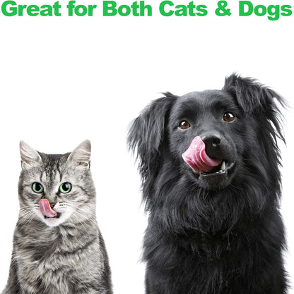 Set of 2 Stainless Steel Dog Bowls - 40 Oz Pet Bowls with Decorative Stand - Metal Food and Water Dishes for Large Pets - Puppy Essentials (Silver/Black)